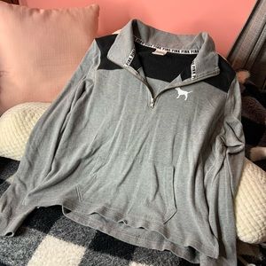 Grey and black pull over
